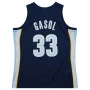 Marc Gasol 33 Memphis Grizzlies 2008-09 Mitchell and Ness Swingman Dark Maglia