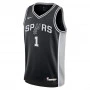 Victor Wembanyama 1 San Antonio Spurs Nike Swingman Icon Edition Kinder Trikot