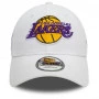 Los Angeles Lakers New Era 9FORTY Sidepatch White kapa