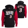 Allen Iverson 3 Philadelphia 76ers 2001 Mitchell and Ness Fashion Fleece Kapuzenpullover Hoody