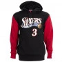 Allen Iverson 3 Philadelphia 76ers 2001 Mitchell and Ness Fashion Fleece Kapuzenpullover Hoody