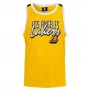 Lebron James 6 Los Angeles Lakers Crew Neck Shooter Tank Jersey