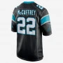 Christian McCaffrey 22 Carolina Panthers Nike Game Team Colour Jersey