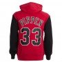 Scottie Pippen 33 Chicago Bulls 1996 Mitchell and Ness Fashion Fleece Kapuzenpullover Hoody