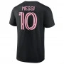 Lionel Messi Inter Miami CF Authentic Stack Black T-Shirt