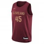 Donovan Mitchell 45 Cleveland Cavaliers Nike Icon Edition Swingman Maglia per bambini