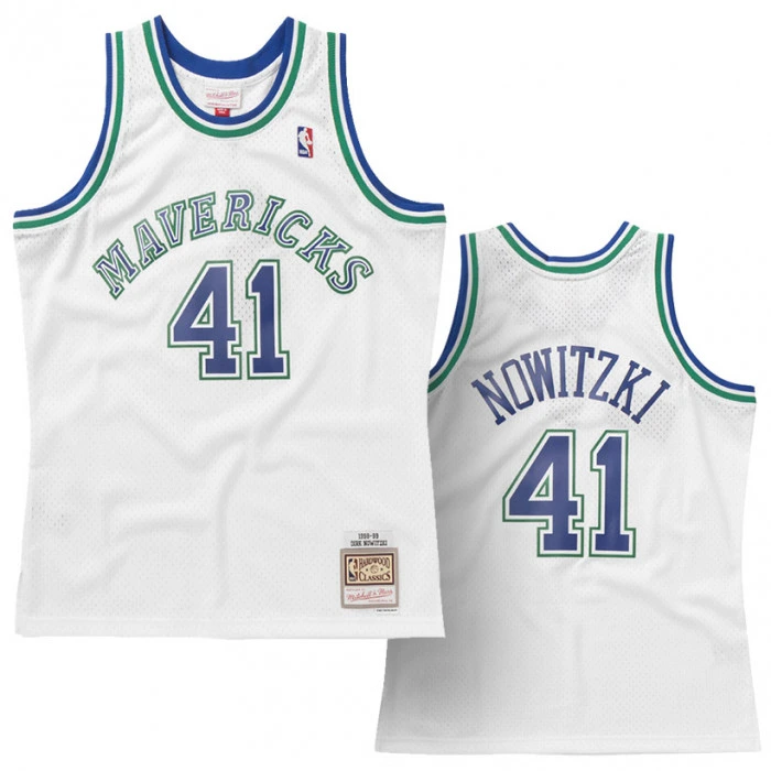 Dirk Nowitzki 41 Dallas Mavericks 1998-99 Mitchell & Ness Swingman Jersey