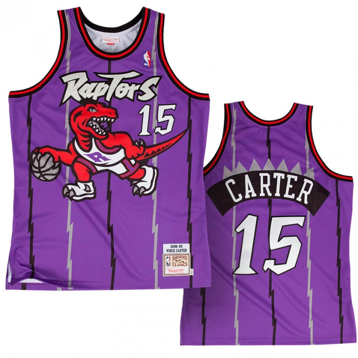 Vince Carter 15 Toronto Raptors 1998-99 Mitchell & Ness Authentic Road Jersey