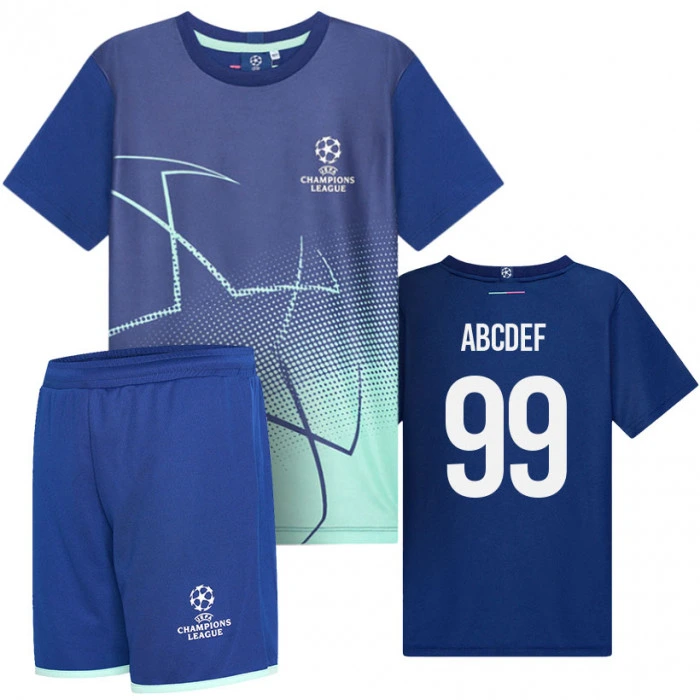 UEFA Champions League Minikit  set maglia per bambini (stampa a scelta +16€)