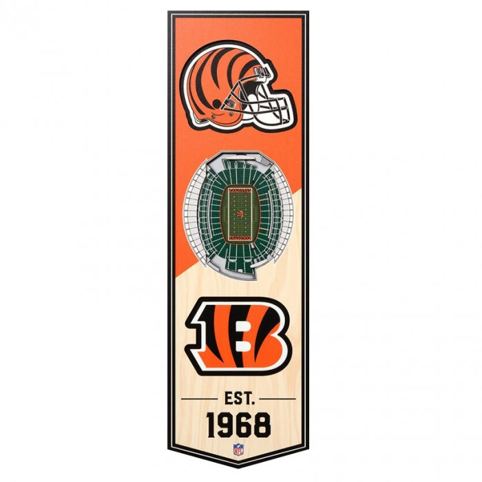 Cincinnati Bengals 3D Stadium Banner foto