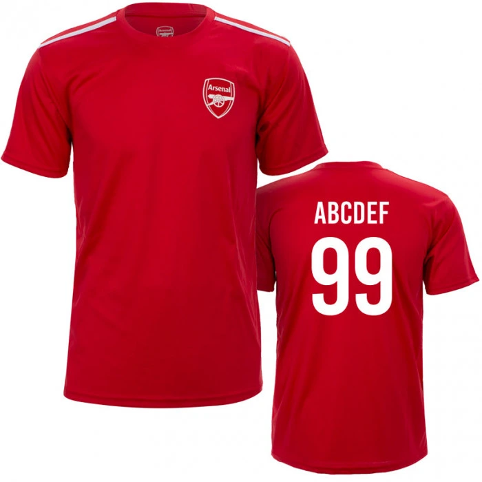 Arsenal N°1 Poly Training T-Shirt Trikot (Druck nach Wahl +13,11€)