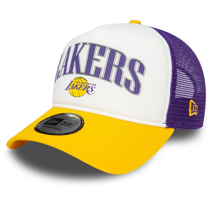 Los Angeles Lakers New Era E-Frame Trucker Retro Cap