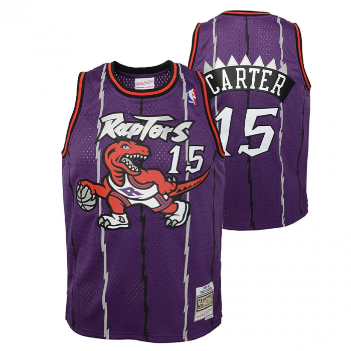 Vince Carter 15 Toronto Raptors 1998-99 Mitchell & Ness Swingman Road Kinder Trikot
