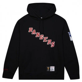 New York Rangers Mitchell and Ness Game Vintage Logo duks sa kapuljačom