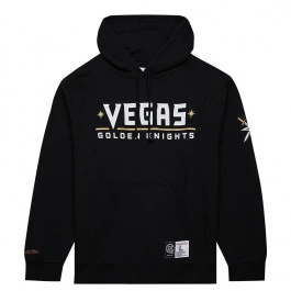 Vegas Golden Knights Mitchell and Ness Game Current Logo maglione con cappuccio