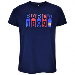 FC Barcelona Flag Navy T-Shirt 