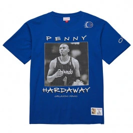 Penny Hardaway Orlando Magic Mitchell and Ness Heavyweight Premium Vintage Logo majica 