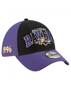 Baltimore Ravens New Era 39THIRTY 2019 NFL Official Sideline Home 1996s Cap