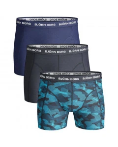 Björn Borg Solid Essential Shadeline 3x Boxer Shorts