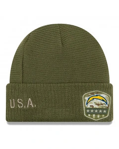 Los Angeles Chargers New Era 2019 On-Field Salute to Service Beanie