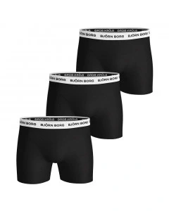 Björn Borg Contrast Elastic Solid Essential 3x Boxer Shorts