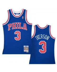 Allen Iverson 3 Philadelphia 76ers 1996-97 Mitchell & Ness Alternate Swingman Jersey