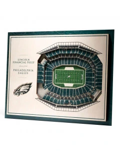 Philadelphia Eagles 3D Stadium View Wall Art