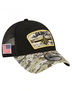 New Orleans Saints New Era 9FORTY Trucker 2021 Salute to Service Cap