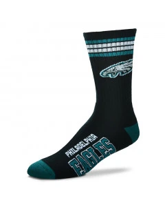 Philadelphia Eagles For Bare Feet Graphic 4-Stripe Deuce Socks