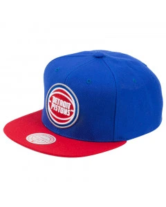 Detroit Pistons Mitchell and Ness Team 2 Tone 2.0 Cap