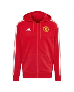 Manchester United Adidas 3S Full-Zip Hoodie