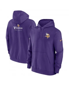 Minnesota Vikings Nike Club Sideline Fleece Pullover Hoodie