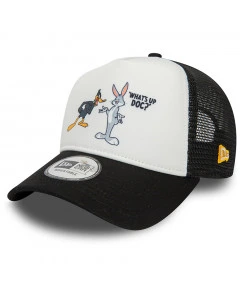 Daffy Duck and Bugs Bunny Looney Tunes New Era A-Frame Trucker Cap