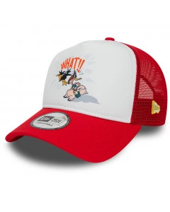 Daffy Duck and Porky Pig Looney Tunes New Era A-Frame Trucker Cap