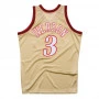 Allen Iverson 3 Philadelphia 76ers 1997 Mitchell & Ness Gold Swingman Jersey