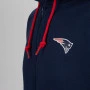 New England Patriots Oversized Split Print Zip Thru zip majica sa kapuljačom