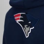 New England Patriots Oversized Split Print Zip Thru duks sa kapuljačom