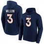 Russell Wilson 3 Denver Broncos Graphic maglione con cappuccio