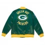 Green Bay Packers Mitchell & Ness Heavyweight Satin Jacke