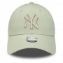 New York Yankees New Era 9FORTY Metallic Logo cappellino da donna