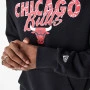 Chicago Bulls New Era Team Script maglione con cappuccio