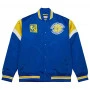 Golden State Warriors Mitchell and Ness Heavyweight Satin giacca