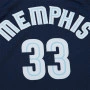 Marc Gasol 33 Memphis Grizzlies 2008-09 Mitchell and Ness Swingman Dark Maglia