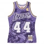 Jerry West 44 Los Angeles Lakers 1971-72 Mitchell and Ness Asian Heritage 6.0 Fashion Swingman Maglia 