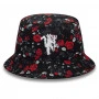 Manchester United New Era Floral All Over Print Black Bucket cappello