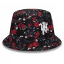 Manchester United New Era Floral All Over Print Black Bucket Hat
