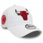 Chicago Bulls  New Era 9FORTY Sidepatch White Cappellino