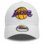 Los Angeles Lakers New Era 9FORTY Sidepatch White Cap