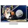 Stephen Curry Golden State Warriors Silver Coin Card Carta delle monete
