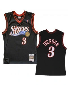 Allen Iverson 3 Philadelphia 76ers 2000-01 Mitchell & Ness Swingman maglia